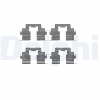 Kit d'accessoires, plaquette de frein à disque DELPHI LX0310