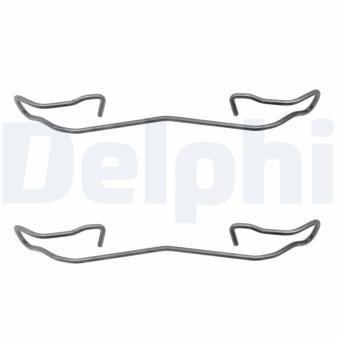 Kit d'accessoires, plaquette de frein à disque DELPHI LX0321