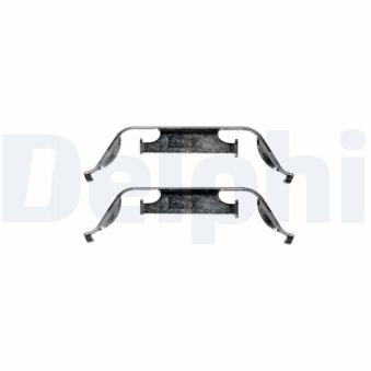 Kit d'accessoires, plaquette de frein à disque DELPHI LX0331 pour BMW X5 3.0d - 218cv