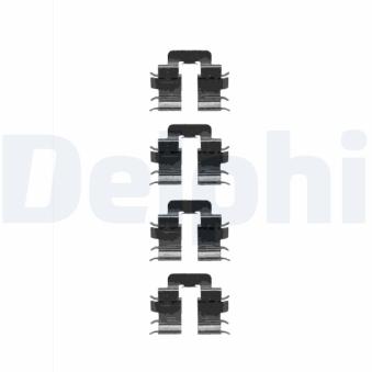Kit d'accessoires, plaquette de frein à disque DELPHI [LX0345]