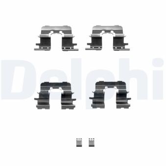 Kit d'accessoires, plaquette de frein à disque DELPHI LX0350