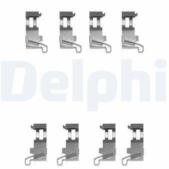 Kit d'accessoires, plaquette de frein à disque DELPHI LX0361