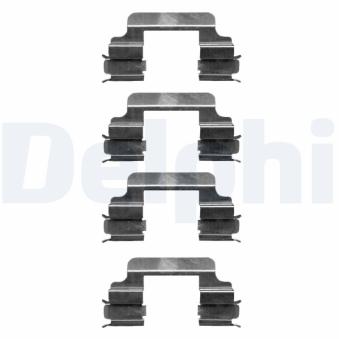 Kit d'accessoires, plaquette de frein à disque DELPHI LX0363 pour CHRYSLER NEON 2.0 HDi - 110cv Kit d'accessoires, plaquette de frein à disque DELPHI LX0363 pour CHRYSLER NEON 2.0 HDi - 110cv