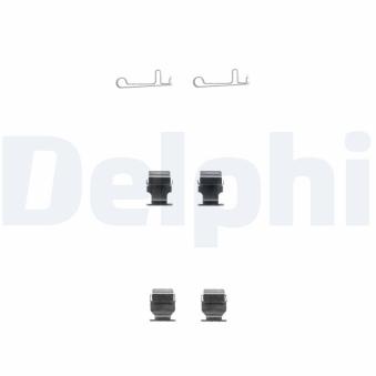 Kit d'accessoires, plaquette de frein à disque DELPHI [LX0378]