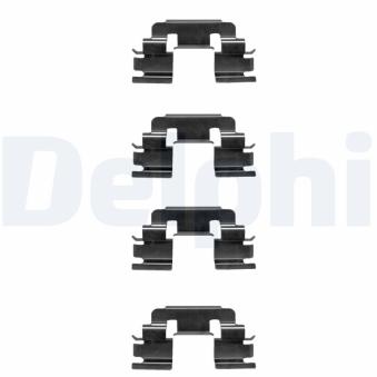 Kit d'accessoires, plaquette de frein à disque DELPHI LX0381 pour LAND ROVER FREELANDER 2.0 Td4 4x4 - 109cv