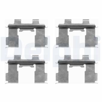 Kit d'accessoires, plaquette de frein à disque DELPHI LX0392 pour DS DS 3 2.5 CRDi - 110cv