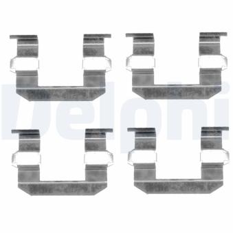 Kit d'accessoires, plaquette de frein à disque DELPHI LX0400 pour DS DS 3 2.5 CRDi - 110cv
