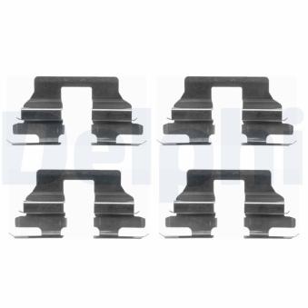 Kit d'accessoires, plaquette de frein à disque DELPHI LX0404
