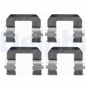 Kit d'accessoires, plaquette de frein à disque DELPHI LX0413 pour KIA MAGENTIS 2.0 CRDi - 140cv