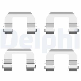 Kit d'accessoires, plaquette de frein à disque DELPHI LX0415