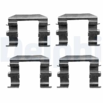 Kit d'accessoires, plaquette de frein à disque DELPHI LX0417 pour VOLKSWAGEN PASSAT EV Electric - 110cv