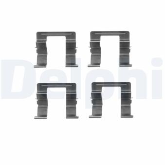 Kit d'accessoires, plaquette de frein à disque DELPHI LX0420 pour MAZDA 6 2.0 - 141cv