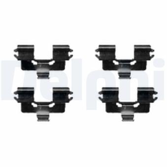 Kit d'accessoires, plaquette de frein à disque DELPHI [LX0422]