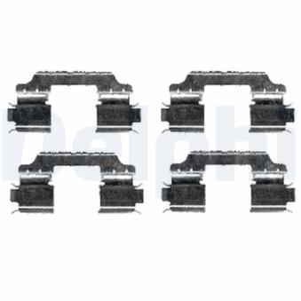 Kit d'accessoires, plaquette de frein à disque DELPHI LX0426 pour KIA RIO GLA 200 - 156cv