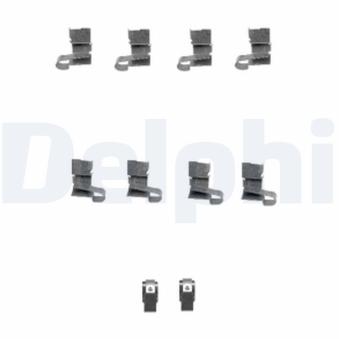 Kit d'accessoires, plaquette de frein à disque DELPHI [LX0432]