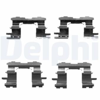 Kit d'accessoires, plaquette de frein à disque DELPHI [LX0447]