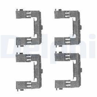 Kit d'accessoires, plaquette de frein à disque DELPHI LX0452 pour MAZDA B SERIE 2.5 D - 84cv