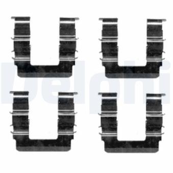 Kit d'accessoires, plaquette de frein à disque DELPHI LX0463