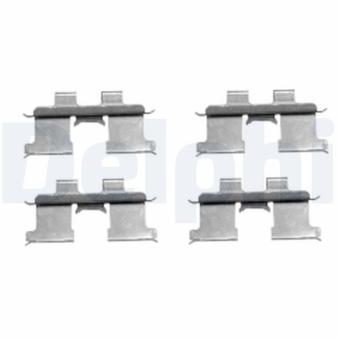 Kit d'accessoires, plaquette de frein à disque DELPHI LX0467 pour HYUNDAI GETZ 1.5 CRDi GLS - 110cv