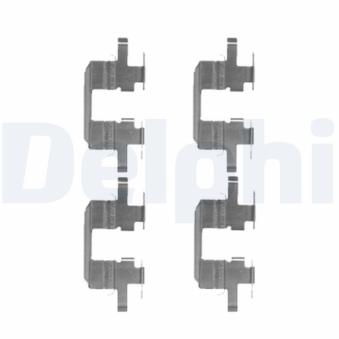 Kit d'accessoires, plaquette de frein à disque DELPHI LX0472