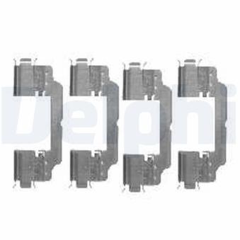 Kit d'accessoires, plaquette de frein à disque DELPHI LX0475 pour CITROEN JUMPY 2.0 HDI 165 - 163cv