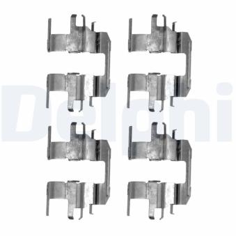 Kit d'accessoires, plaquette de frein à disque DELPHI [LX0496]