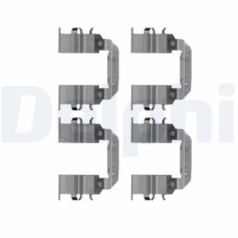 Kit d'accessoires, plaquette de frein à disque DELPHI LX0510