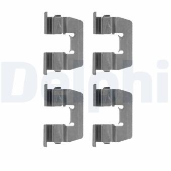 Kit d'accessoires, plaquette de frein à disque DELPHI LX0511
