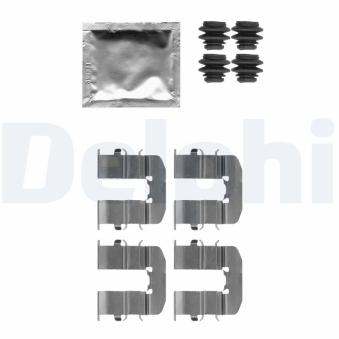 Kit d'accessoires, plaquette de frein à disque DELPHI LX0512 pour CITROEN C4 SPACETOURER 1.2 - 86cv
