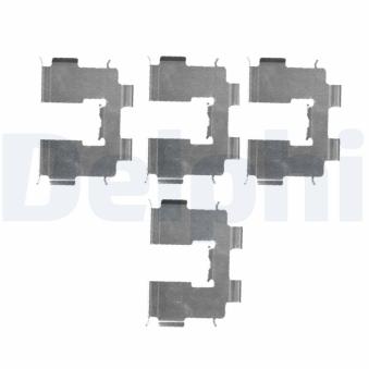 Kit d'accessoires, plaquette de frein à disque DELPHI LX0513