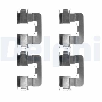 Kit d'accessoires, plaquette de frein à disque DELPHI LX0539 pour SUZUKI KIZASHI 1.6 VVT-i - 110cv