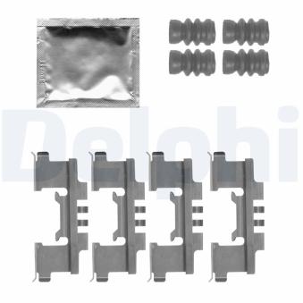 Kit d'accessoires, plaquette de frein à disque DELPHI [LX0547]