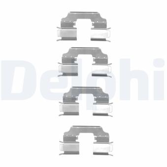 Kit d'accessoires, plaquette de frein à disque DELPHI LX0549 pour MERCEDES-BENZ CITAN 111 CDI - 110cv