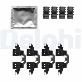 Kit d'accessoires, plaquette de frein à disque DELPHI LX0550 pour SUZUKI VITARA 1,5 Hybrid - 116cv