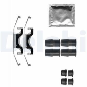 Kit d'accessoires, plaquette de frein à disque DELPHI LX0557 pour AUDI A6 E 300 - 252cv