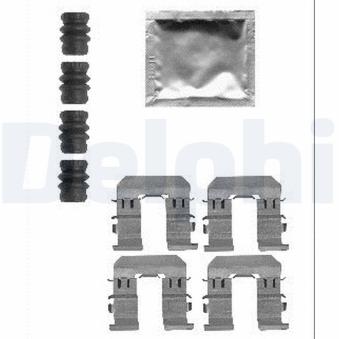 Kit d'accessoires, plaquette de frein à disque DELPHI LX0565 pour IVECO DAILY CITYS 2.0 - 150cv