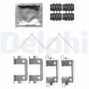 Kit d'accessoires, plaquette de frein à disque DELPHI LX0568 pour HONDA INSIGHT 1.3 - 88cv