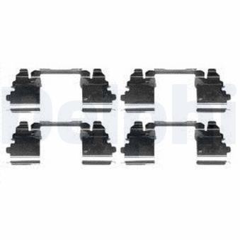 Kit d'accessoires, plaquette de frein à disque DELPHI LX0572 pour NISSAN CABSTAR 35.15 DCI. 45.15 DCI 3.0 - 150cv