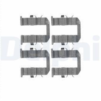 Kit d'accessoires, plaquette de frein à disque DELPHI [LX0602]
