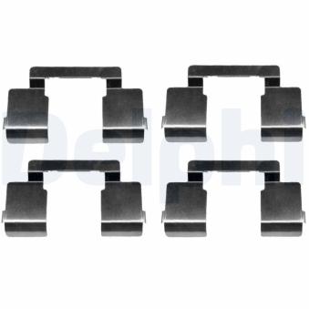 Kit d'accessoires, plaquette de frein à disque DELPHI LX0612 pour RENAULT LAGUNA 3.0 24V - 190cv