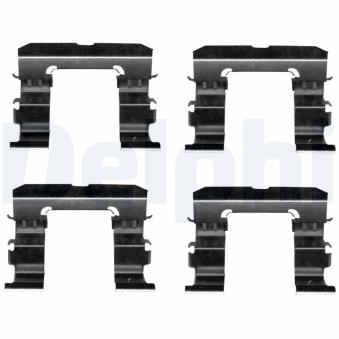 Kit d'accessoires, plaquette de frein à disque DELPHI LX0613 pour VOLKSWAGEN PASSAT 2.5 D 4x4 - 133cv