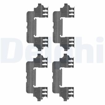 Kit d'accessoires, plaquette de frein à disque DELPHI [LX0629]