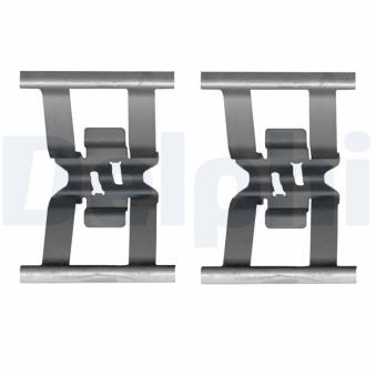 Kit d'accessoires, plaquette de frein à disque DELPHI LX0641 pour PORSCHE CAYENNE 3.0 D - 239cv