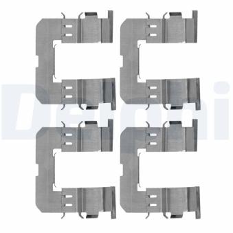 Kit d'accessoires, plaquette de frein à disque DELPHI LX0647