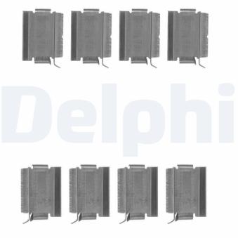 Kit d'accessoires, plaquette de frein à disque DELPHI LX0649 pour DODGE JOURNEY 2.4 ECO+ - 170cv