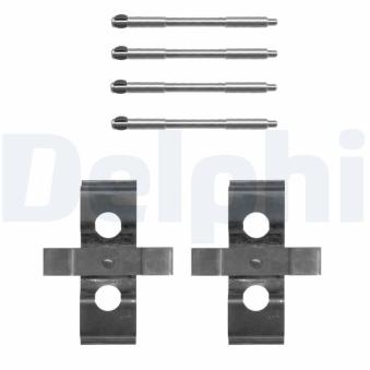 Kit d'accessoires, plaquette de frein à disque DELPHI [LX0652]