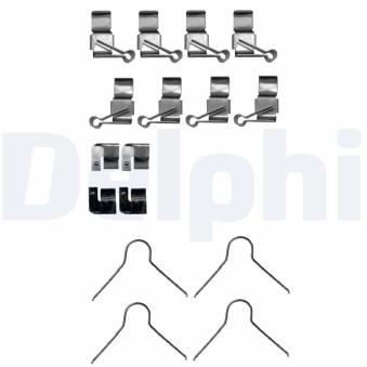 Kit d'accessoires, plaquette de frein à disque DELPHI LX0656