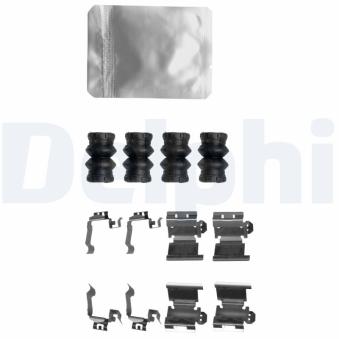 Kit d'accessoires, plaquette de frein à disque DELPHI LX0657 pour DODGE JOURNEY 2.4 ECO+ - 170cv