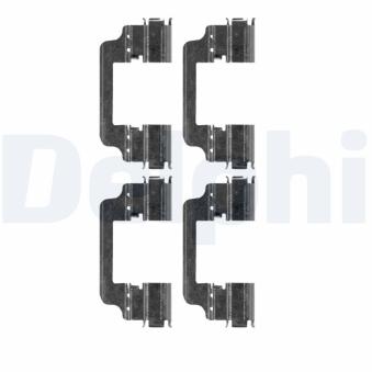 Kit d'accessoires, plaquette de frein à disque DELPHI LX0661