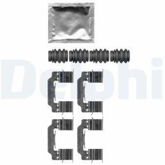 Kit d'accessoires, plaquette de frein à disque DELPHI [LX0664]